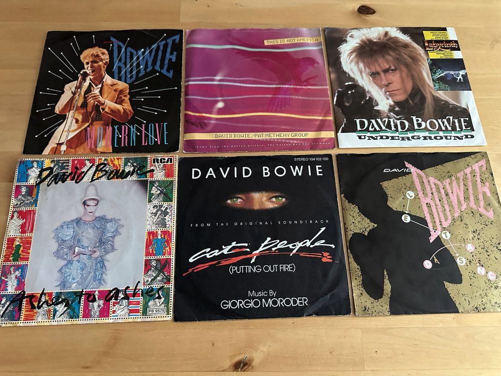 DAVID BOWIE tolle Singel Sammlung 1980-1986 Kult Top Hit Ang (Gebraucht ...