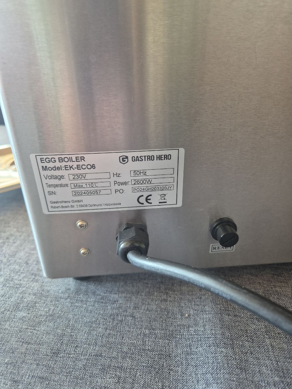 Elettrodomestici da cucina: Gastro Hero Eierkocher EK-EC06, Profi-Eierkocher – Usato da Heiligenschwendi venduto da inf_dm7f 3