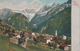 AK Soglio - Vista sulla Val Bondasca - 1905