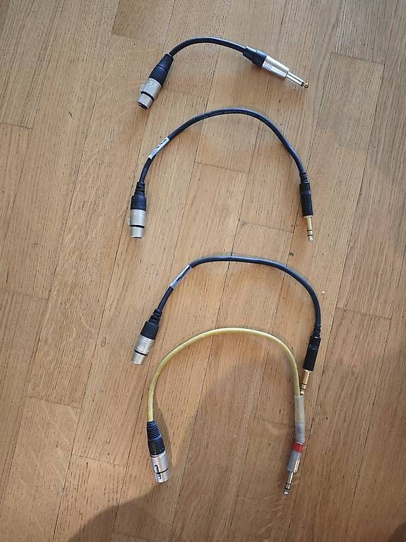 Cavi: 5x Klinke auf XLR Kabel Adapter  – Usato da Zürich venduto da saschant