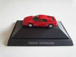 Herpa N° 25000 in Minivitrine,  1:87, Ferrari Testarossa rot