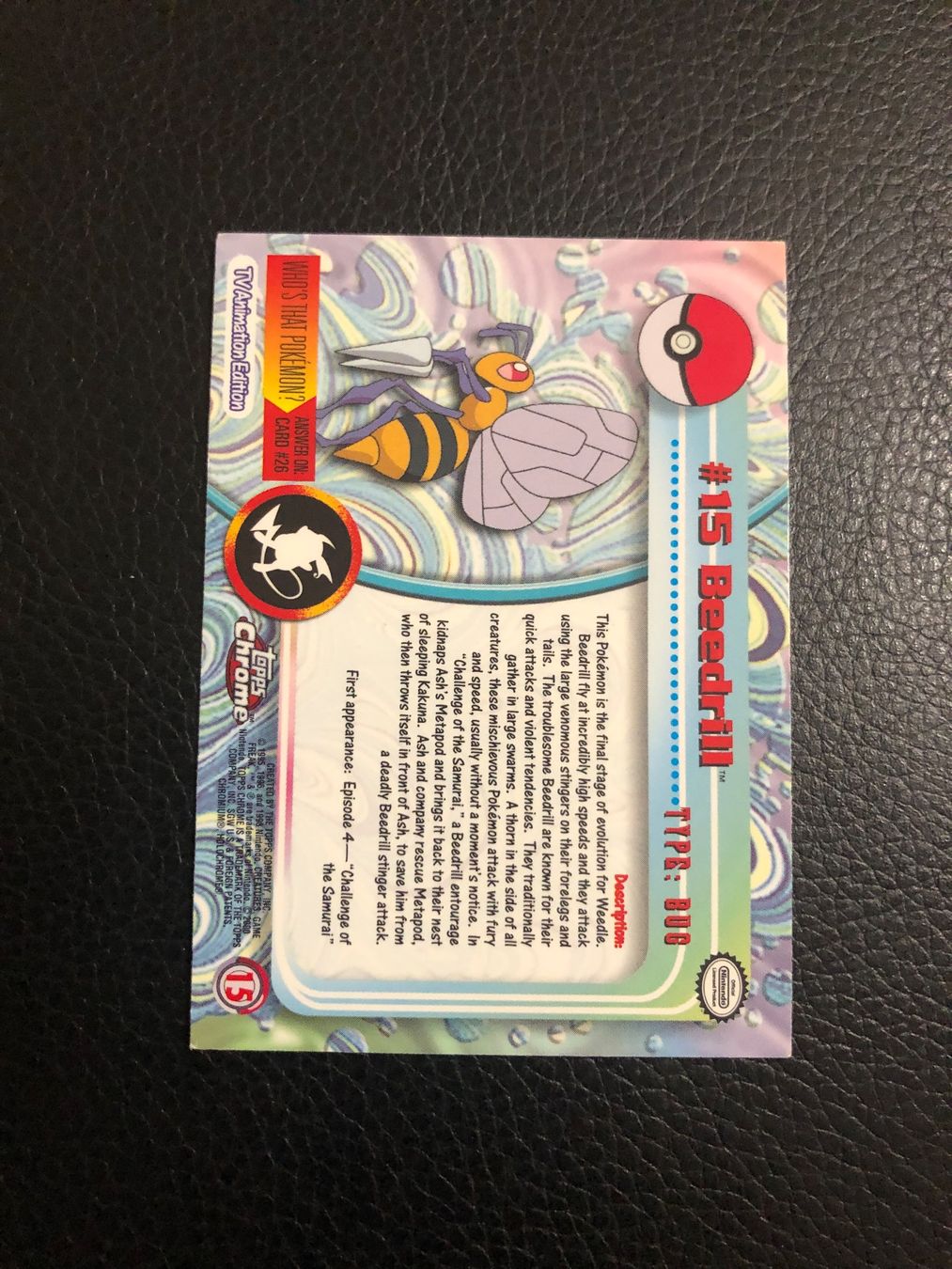 Pokémon Carte collezionabili: 2000 Topps Chrome Beedrill Holo #15 Tv Animation Edition – Usato da Paradiso venduto da Pkmn10 2