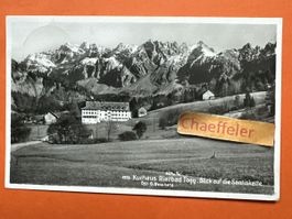 1938 Kurhaus Rietbad Toggenburg. Blick auf Säntiskette