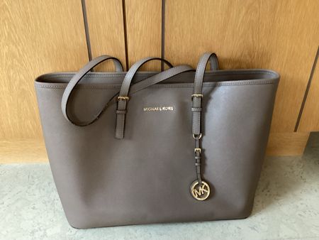 Michael Kors Tasche, Shopper, taupe, Kunstleder