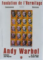 EXPOSITION ANDY WARHOL LAUSANNE 1995 - Affiche originale