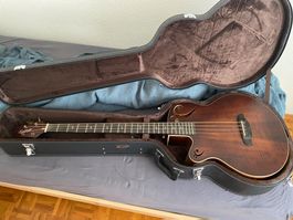 Linkshänder Akustik/Elektrik Bass Rudy Sarzo Sawtooth Model