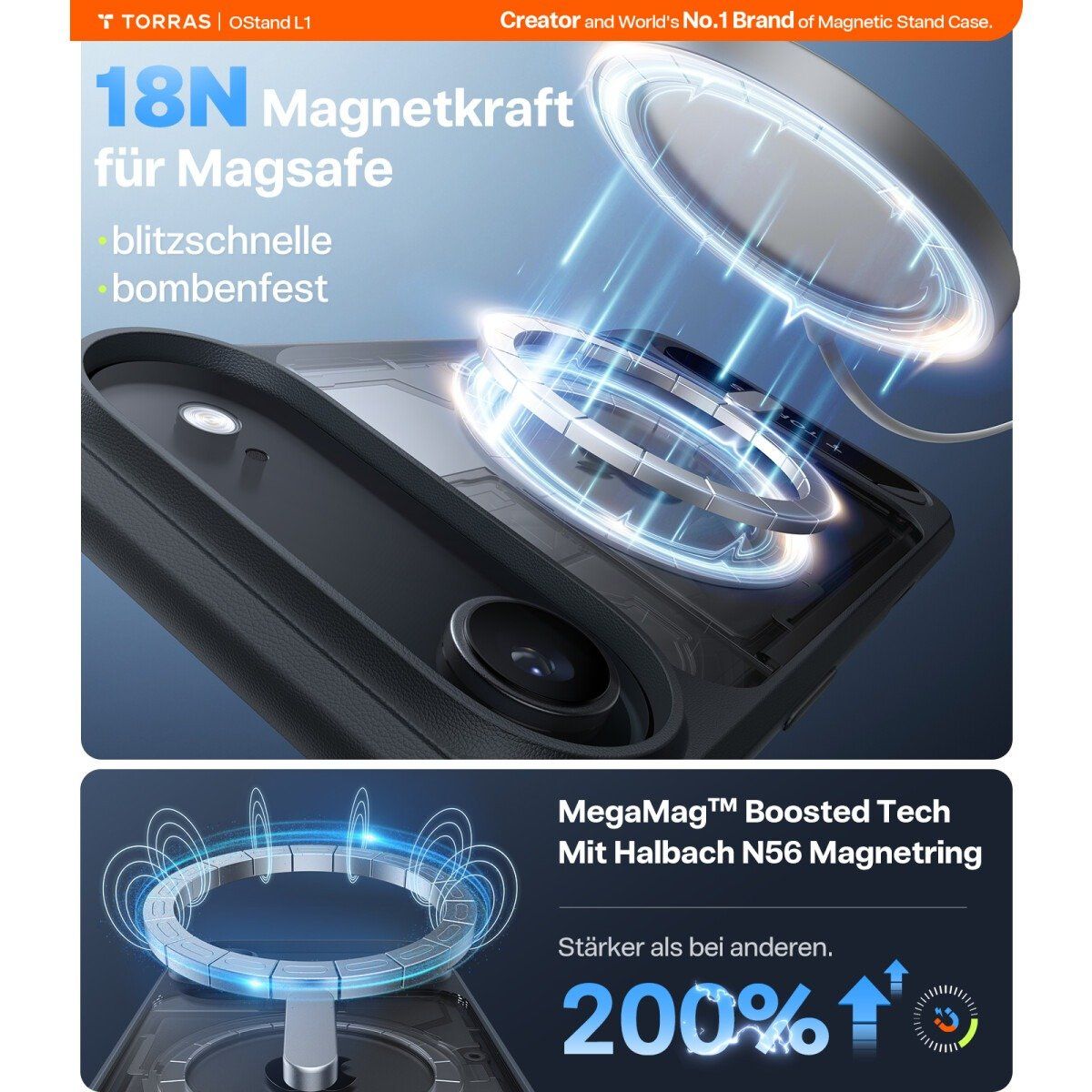 Samsung Cover & Protezioni schermo: TORRAS – Pstand Spin iPhone 17 Air – Nuovo e nell'imballaggio originale da Altnau venduto da schnappfix 2