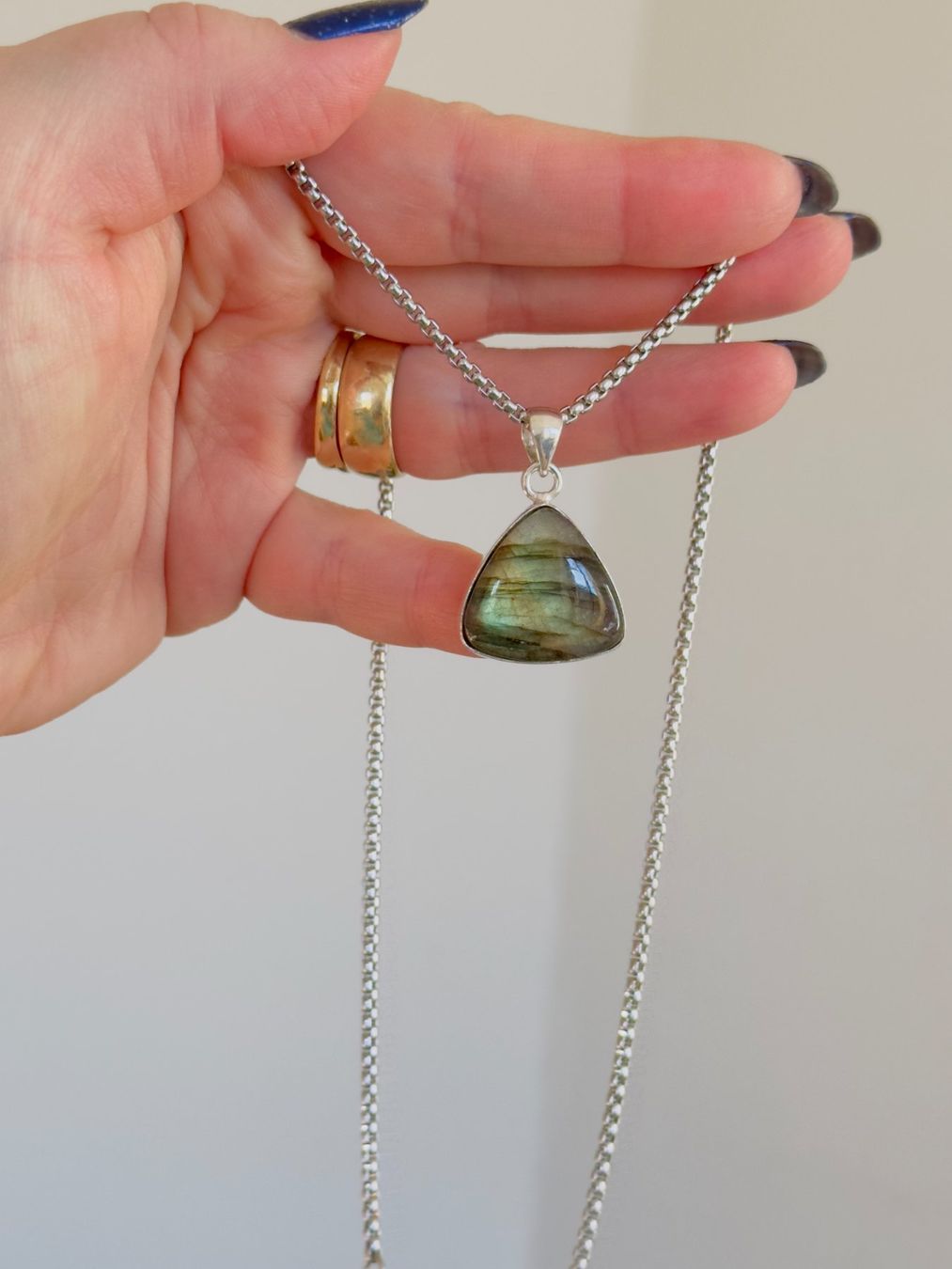 Catenine: Labradorite necklace – Nuovo e nell'imballaggio originale da Genève venduto da AGBERG 2