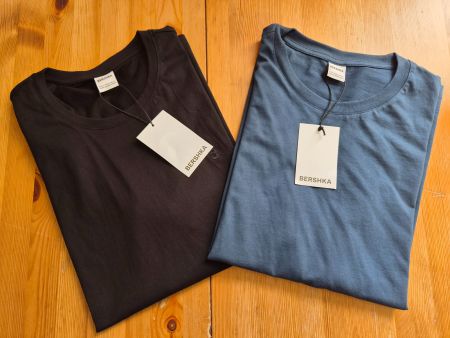 2 x BERSHKA Shirt NEU Herren Grösse XL T-Shirt