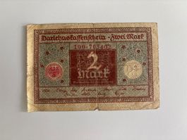 Darlehnskassenschein, Zwei Mark, 1920,
