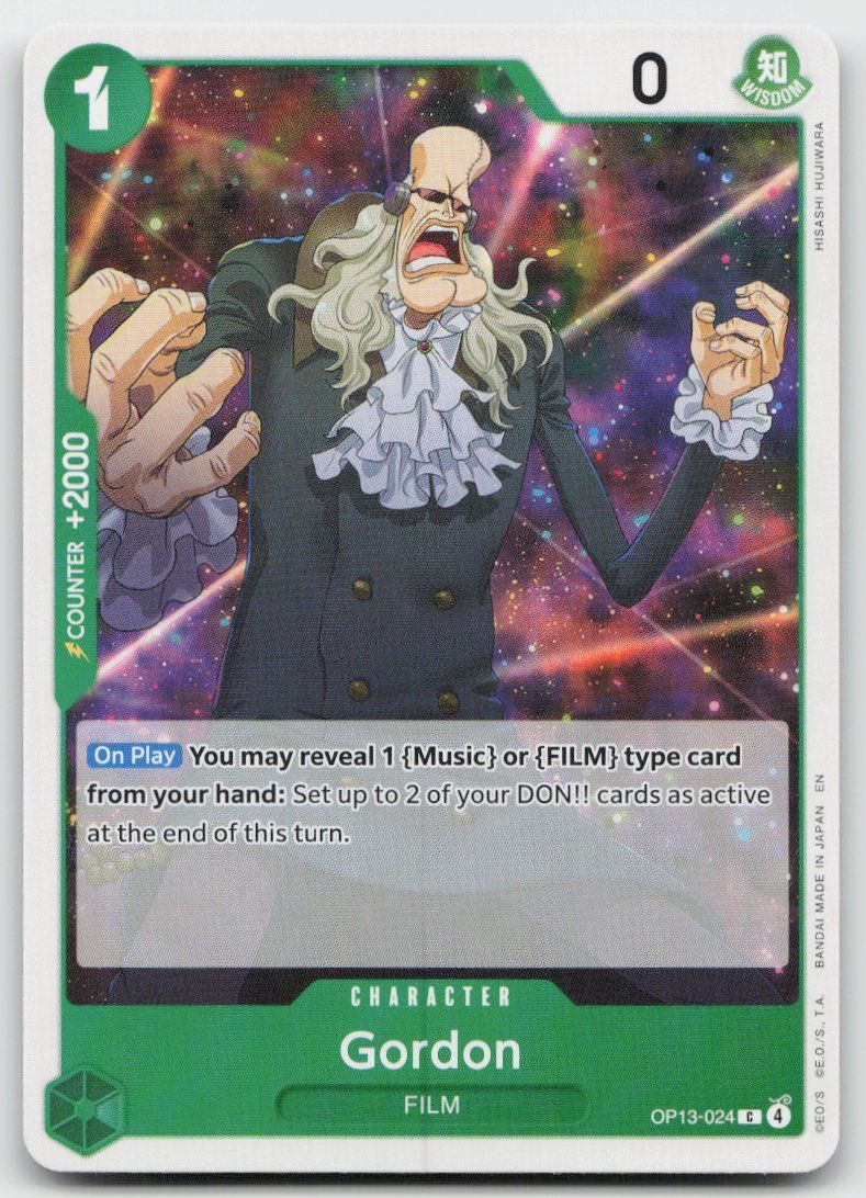 Bandai Carte collezionabili: One Piece Gordon OP13-024 C – Usato da Lugano venduto da VlaseCard