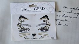 Glitzer Face Gems 🐱 Katzenlook ✨ Glitzer-Gesichtssticker