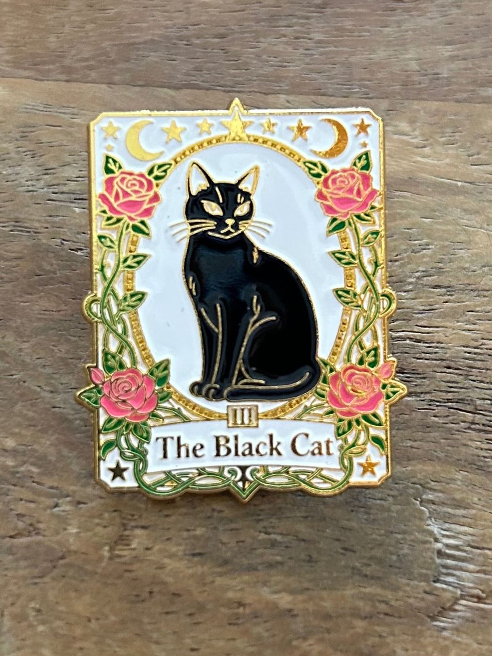 Placchette & Badge: Pin Tarot Karte The Black Cat – Nuovo e nell'imballaggio originale da Geneve venduto da vane267