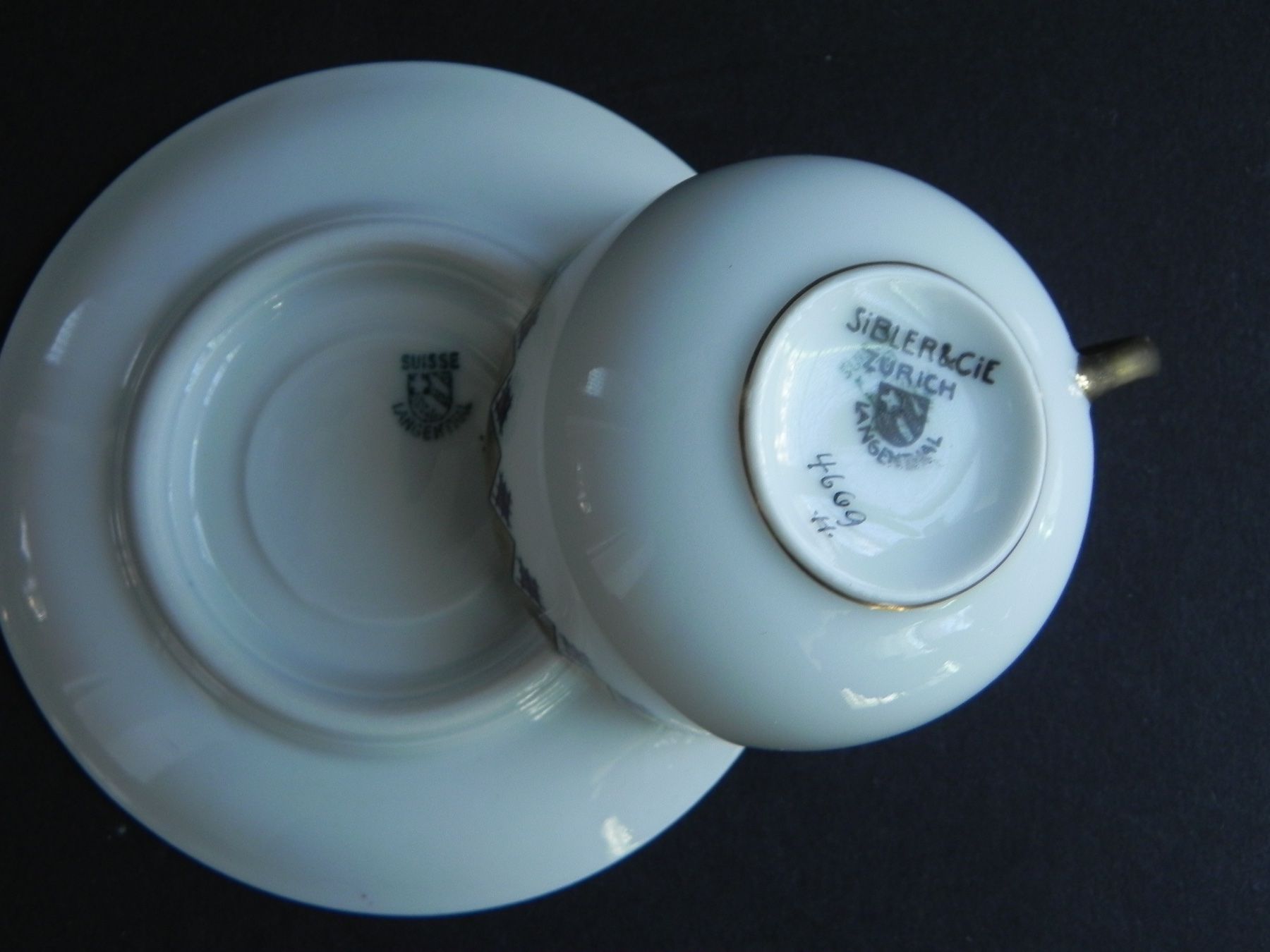 Tassen: Delikates uraltes Espressoset Langenthal – Gebraucht aus Zürich von LodgE-21 2