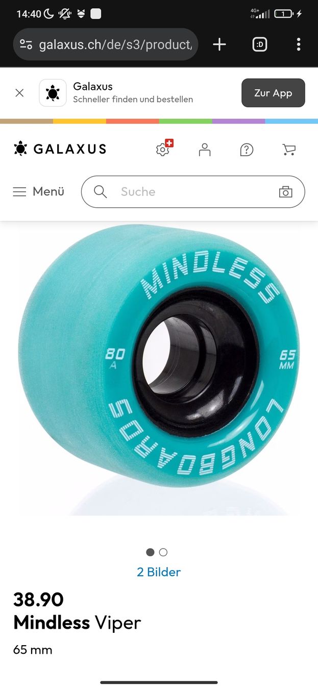 Skateboards: Tensor Achsen mit Mindless Rollen 65mm schwarz – Neu (gemäss Beschreibung) aus Laufen von dmi_hj7w 4