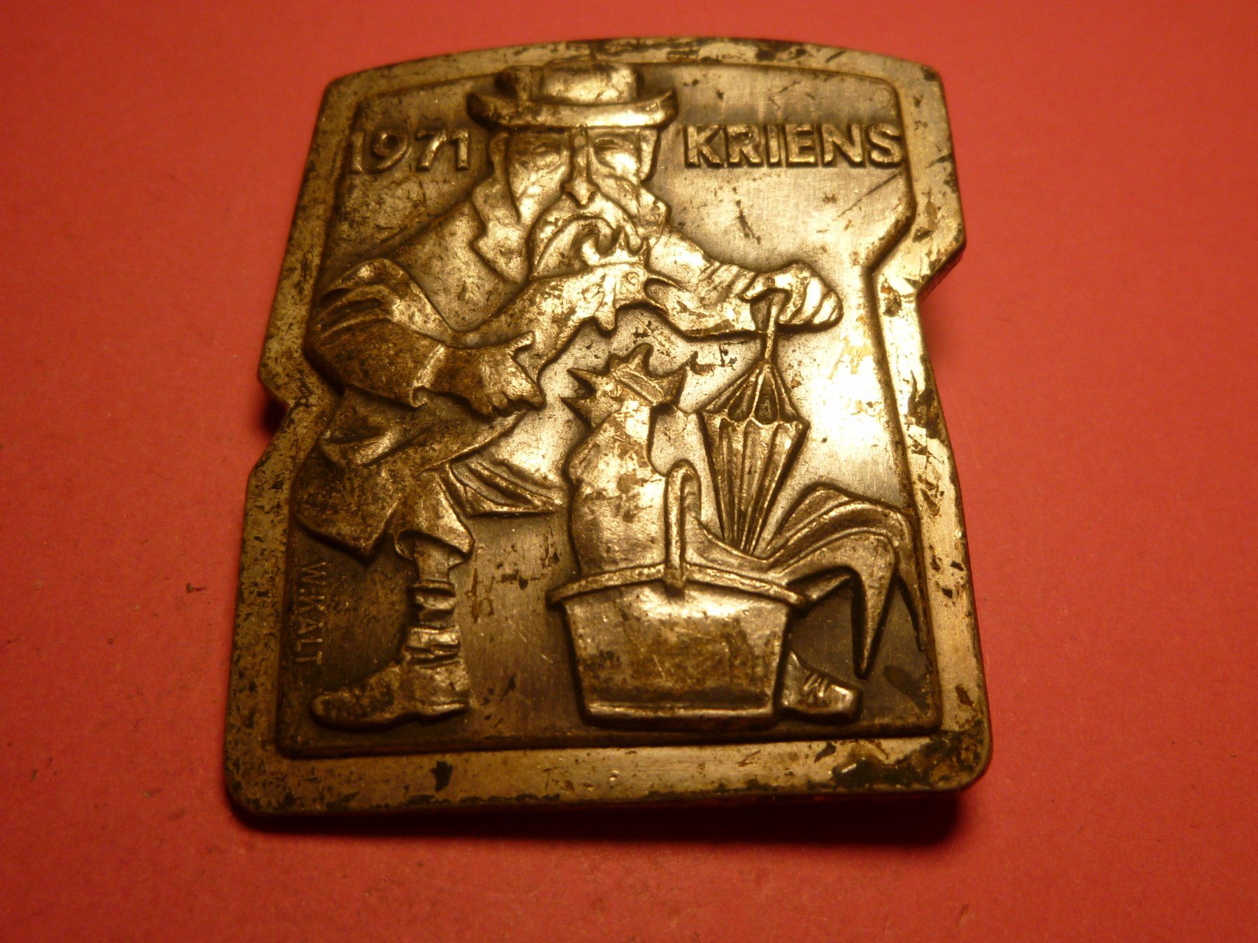 Placchette & Badge: KRIENS 1971 SILBER – Usato da Ried (Muotathal) venduto da Mandarin02
