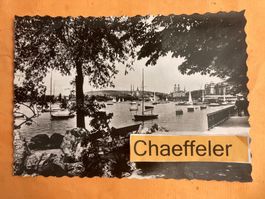 1952 Zürich, Blick auf See und Stadt