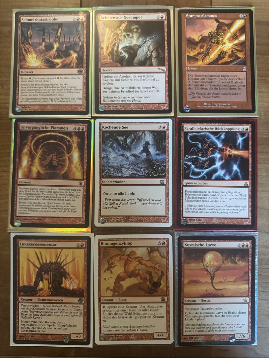 Magic The Gathering Sammelbilder & Trading cards: Magic Karten Rot Sammlung Vintage 2003–2007 – Gebraucht aus Stadel von bewinshop