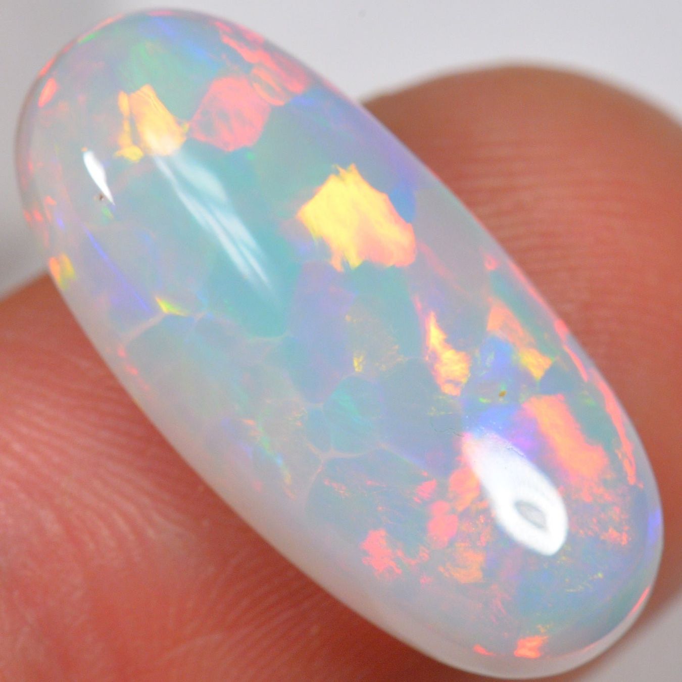 Edelsteine: 8.8 Karat - Heller Ovaler Äthiopischer Welo Opal – Neu (gemäss Beschreibung) aus Rüti ZH von DeinOpal 4