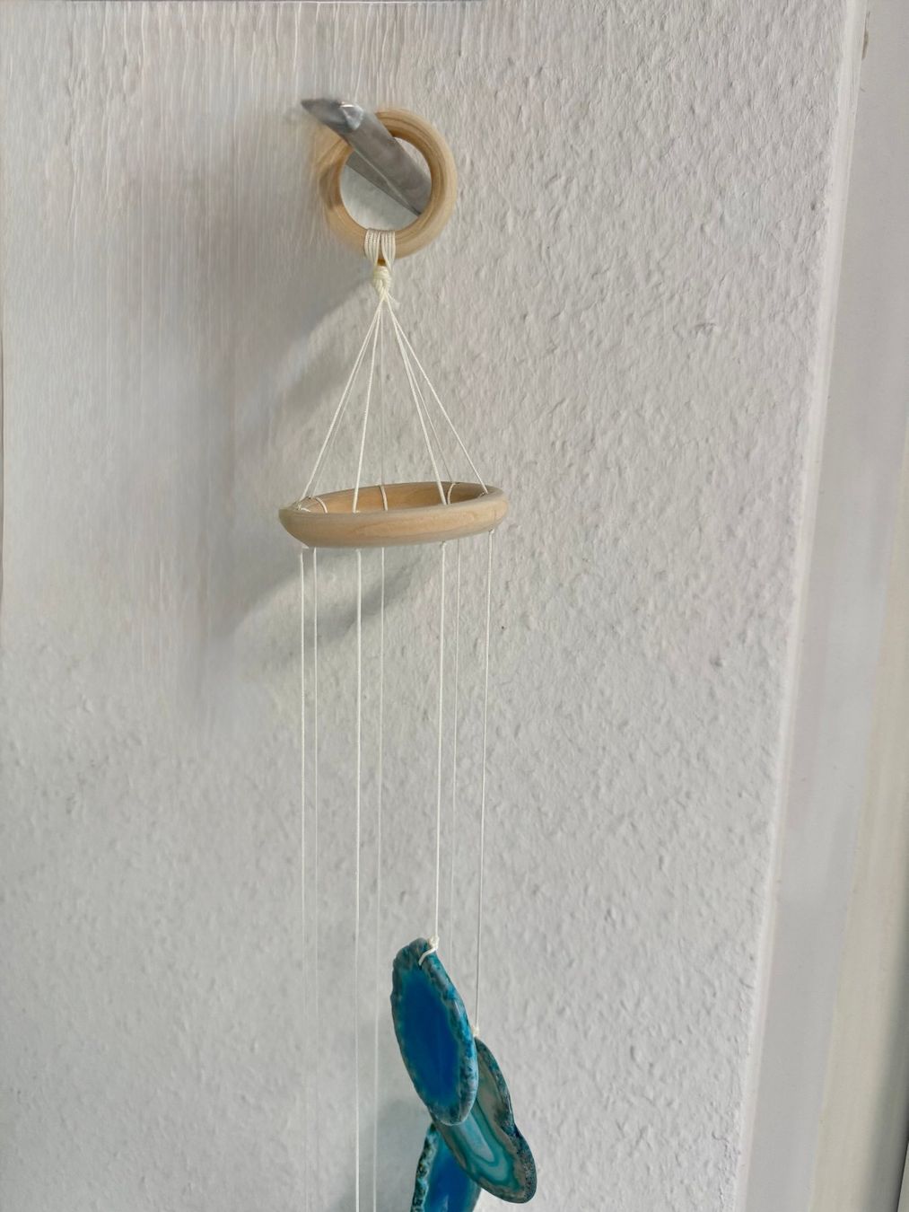 Altro in Decorazioni & Accessori: Windspiel mit Achat-Scheiben blau – Nuovo (secondo la descrizione) da Biberist venduto da tl-schmuck 4
