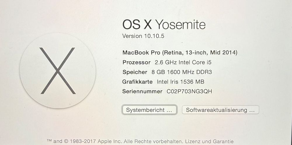 Apple Notebook: Apple MacBook Pro Retina 13" (Mid 2014) – Usato da Wohlen AG venduto da strowo 5