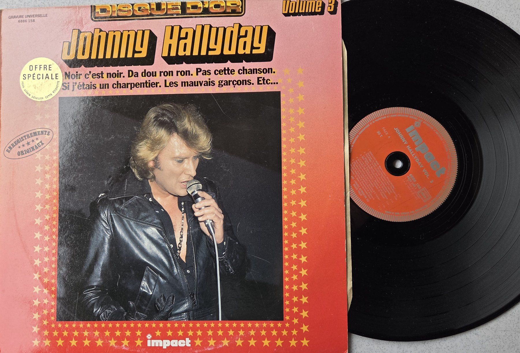 Dischi in vinile: JOHNNY HALLYDAY - LP Impact - Volume 2 – Usato da Noréaz venduto da Hallyday 4