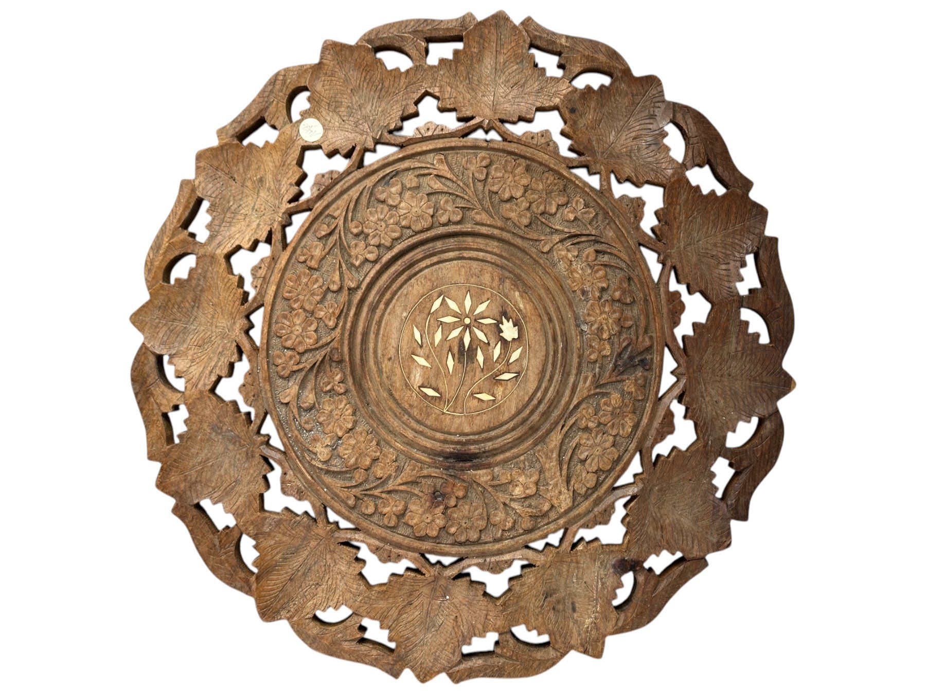 Tische: Table pliante antique birmane sculptée bois de palissandre – Gebraucht aus Morges von objetsdepoque 5