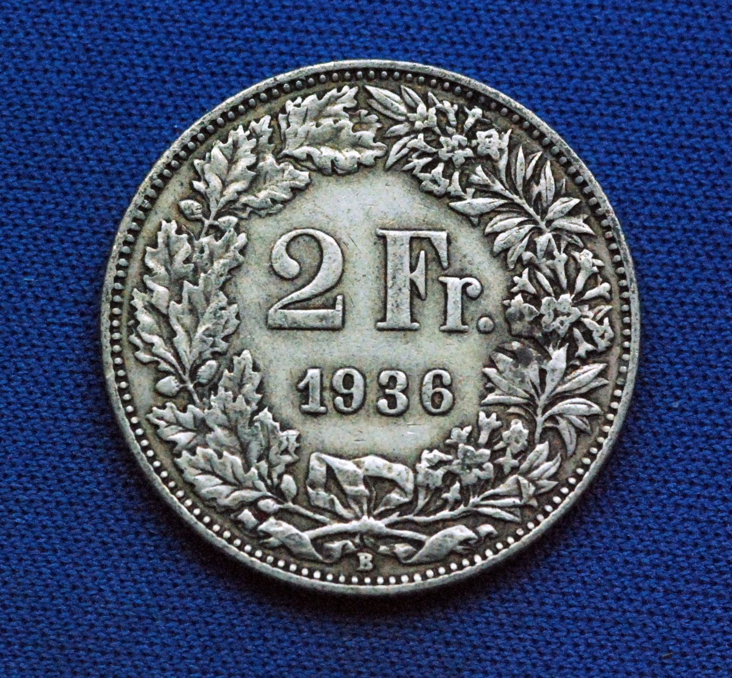 Tutti le monete: Silberner 2.- Jg. 1936, Rar – Usato da Mühlethal venduto da sowato 2