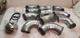 Diverse Lüftungs Teile, T-Stück, Winkel, Bogen 125mm