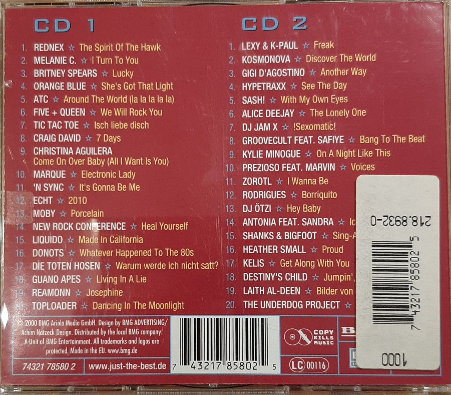 CD: Just The Best Vol. 4-2000, 2CD Hit Compilation Sampler 2000 – Usato da Schönenberg TG venduto da breiti12 1