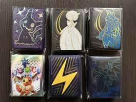 6x Pokémon Kartenhüllen Deck Sleeves 