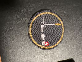 Aufnähpatch rund 45mm Dem Abt 45 Schweizer Kreuz Neu