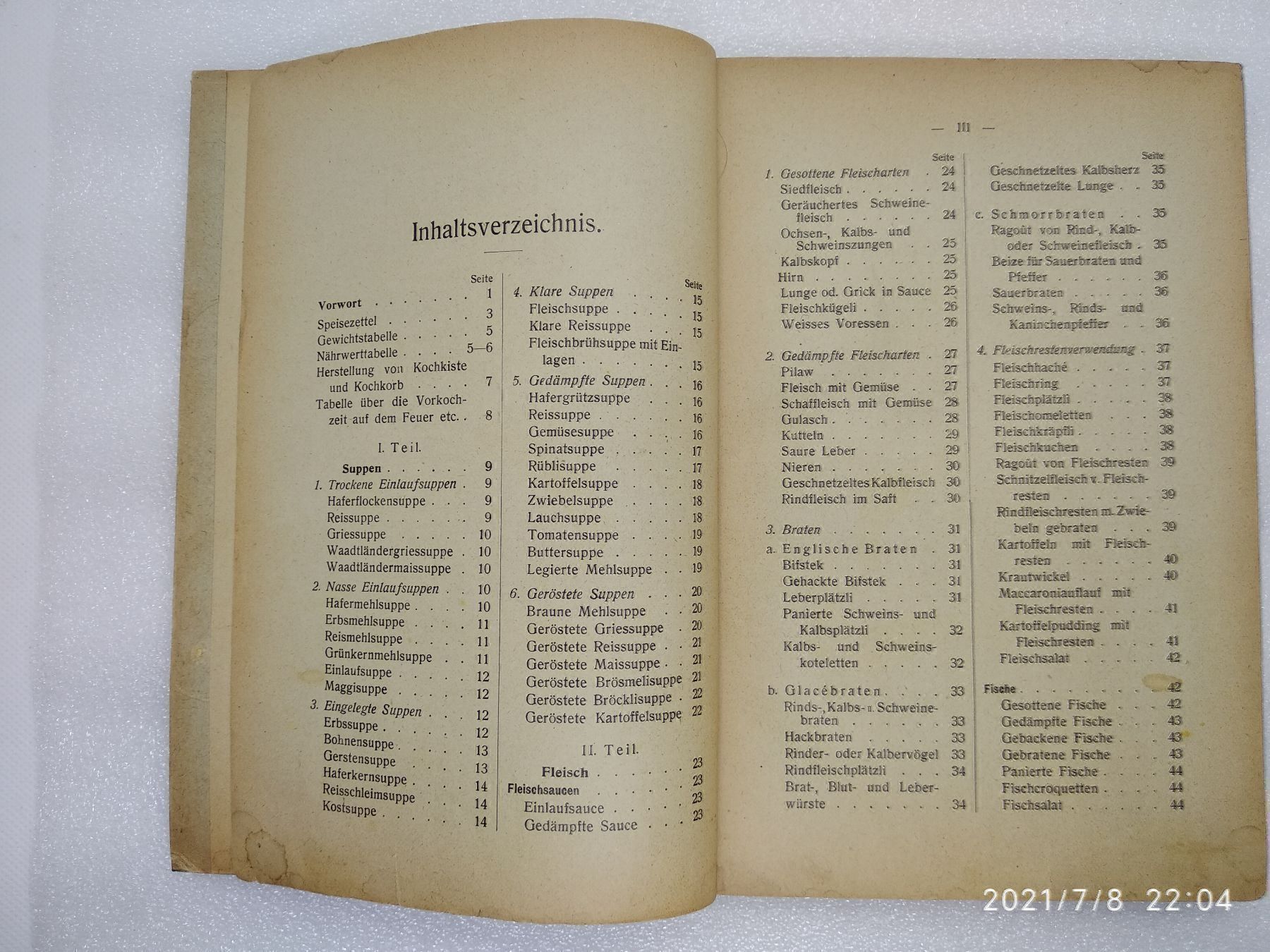 Bücher: KOCHBUCH 1921 – Gebraucht aus Goldach von Gaip 2