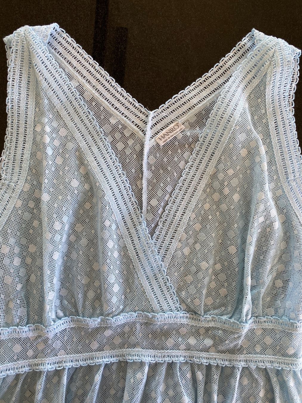 Hanro Vestiti: Sommerliches HANRO Kleid, hellblau, M – Nuovo (secondo la descrizione) da Meisterschwanden venduto da Lapins2019 4