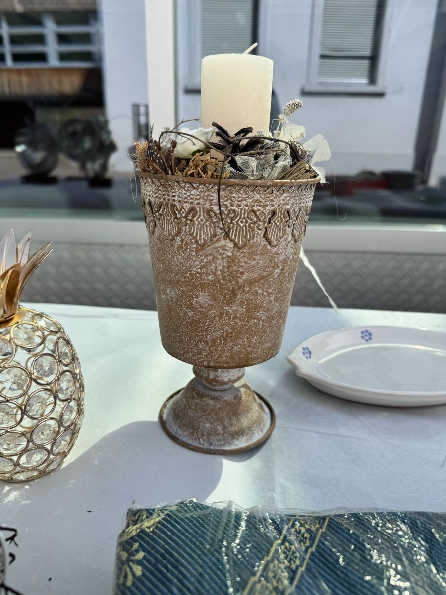 Tutte le decorazioni: Herbstdeko im Topf mit Kerze, Vintage Look – Nuovo (secondo la descrizione) da Itingen venduto da miriampetrucci