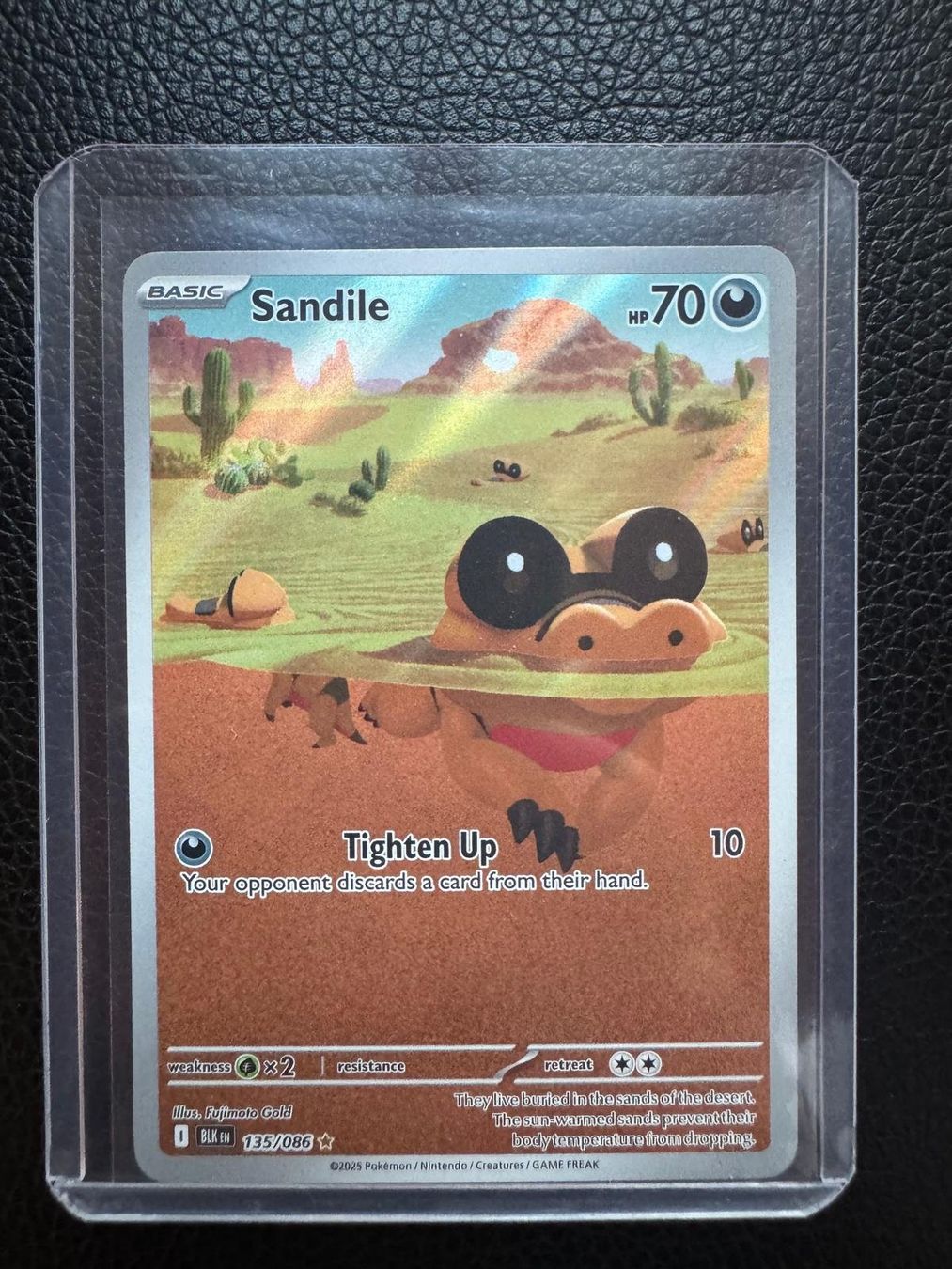 Pokémon Carte collezionabili: Sandile | Illustration Rare | BLK 135/086 | EN – Usato da Spreitenbach venduto da Snacky96