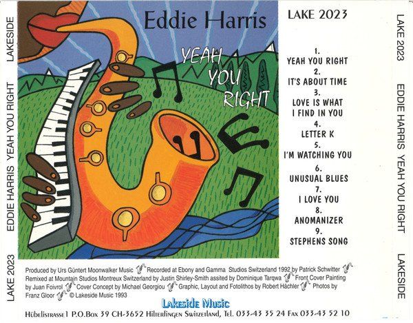CDs: Eddie Harris – Yeah You Right – D'occasion à St.Gallen par jalamusic 1