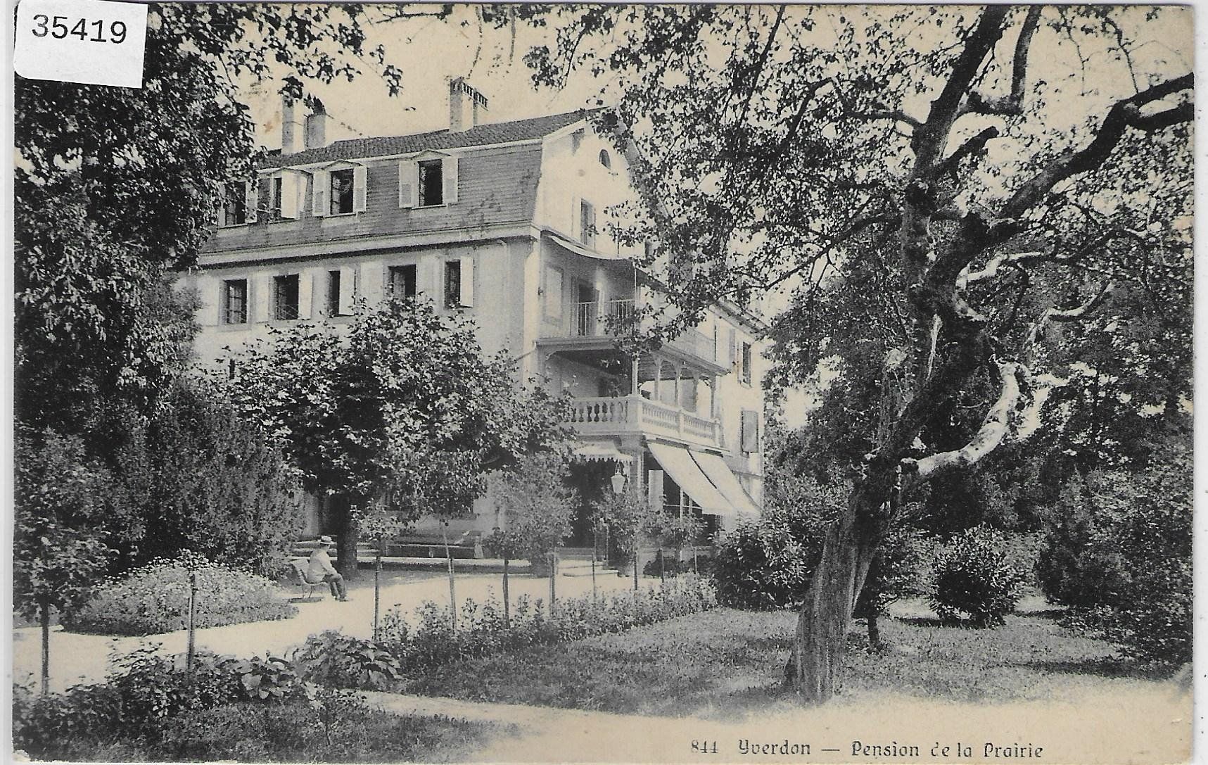 Cartoline postali: Yverdon - Pension de la Praire – Usato da Ettingen venduto da Kartenplanet