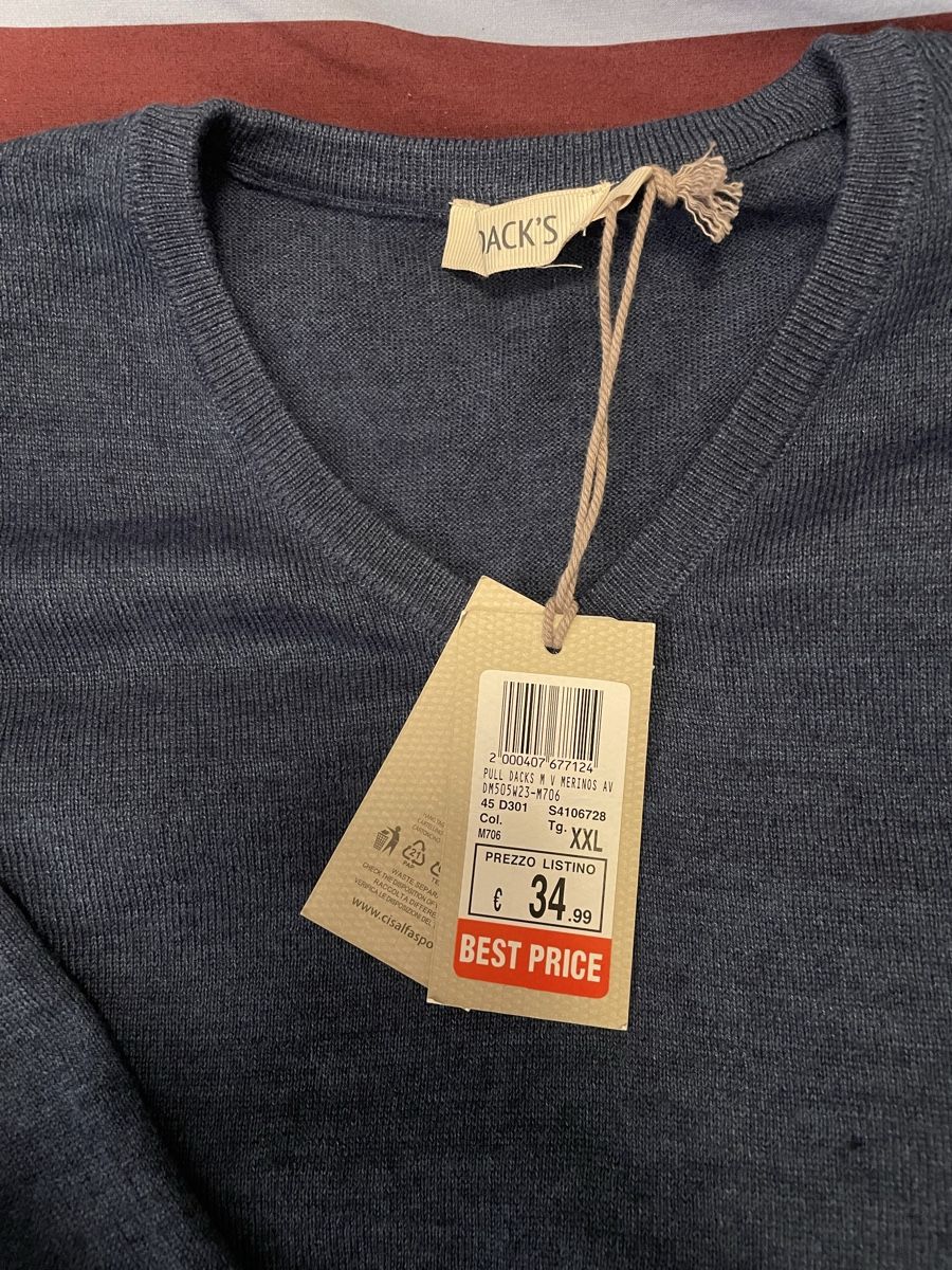 Maglioni & Felpe: Neuer Pullover Dack's Merinowolle XXL Dunkelblau – Nuovo e nell'imballaggio originale da Zürich venduto da fab_8myf 2