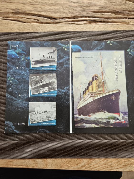 Schede telefoniche: Titanic Swisscom Texcards 15.4.1912 - Top Zustand! – Nuovo (secondo la descrizione) da Wiler b.Utzenstorf venduto da Ired