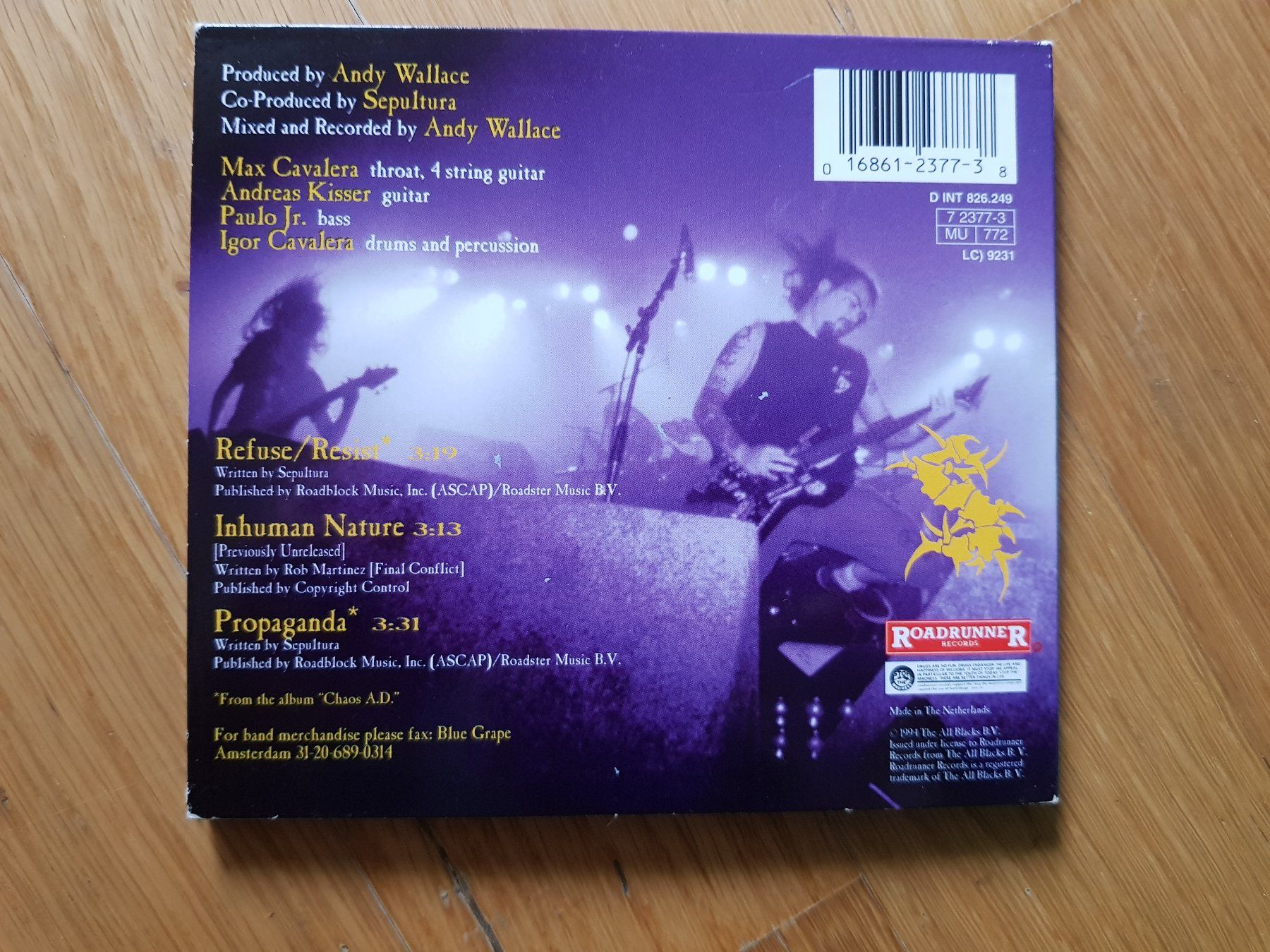 CDs: SEPULTURA - REFUSE/RESIST - DIGIPACK – Gebraucht aus Martigny von yan_7tnz 1