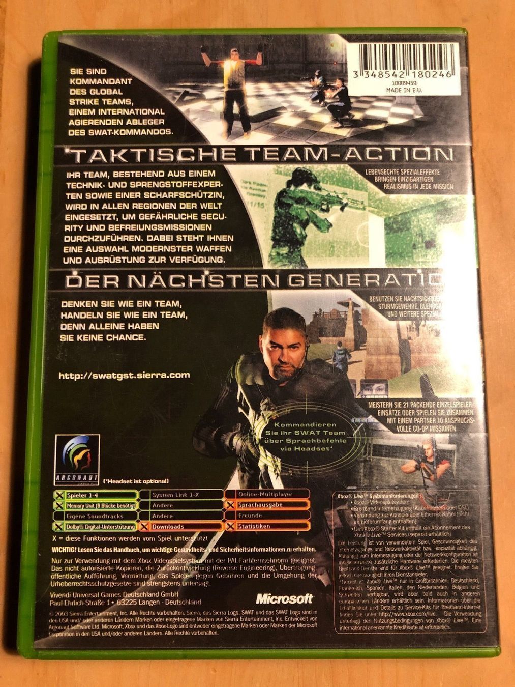 Microsoft Giochi: SWAT für Xbox – Usato da Kestenholz venduto da Mad18 1