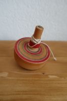 Toupie en bois vintage