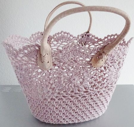 Handgemachte Häkeltasche, Shopper, Strandtasche