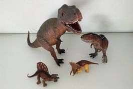 4 Dinosaurier (1 gross, 1 mittel, 2 kleine)