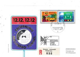 Numisbrief Eröffnung Seelisberg-Tunnel 1988 Silber 999.9