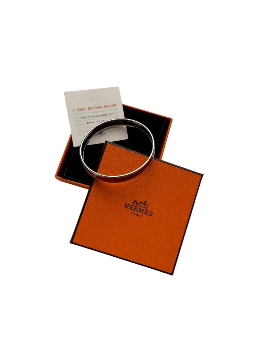 Hermès Bracelets: Hermes Bangle Bracelet Red Enamel Set – D'occasion à Zug par Thebubs 2