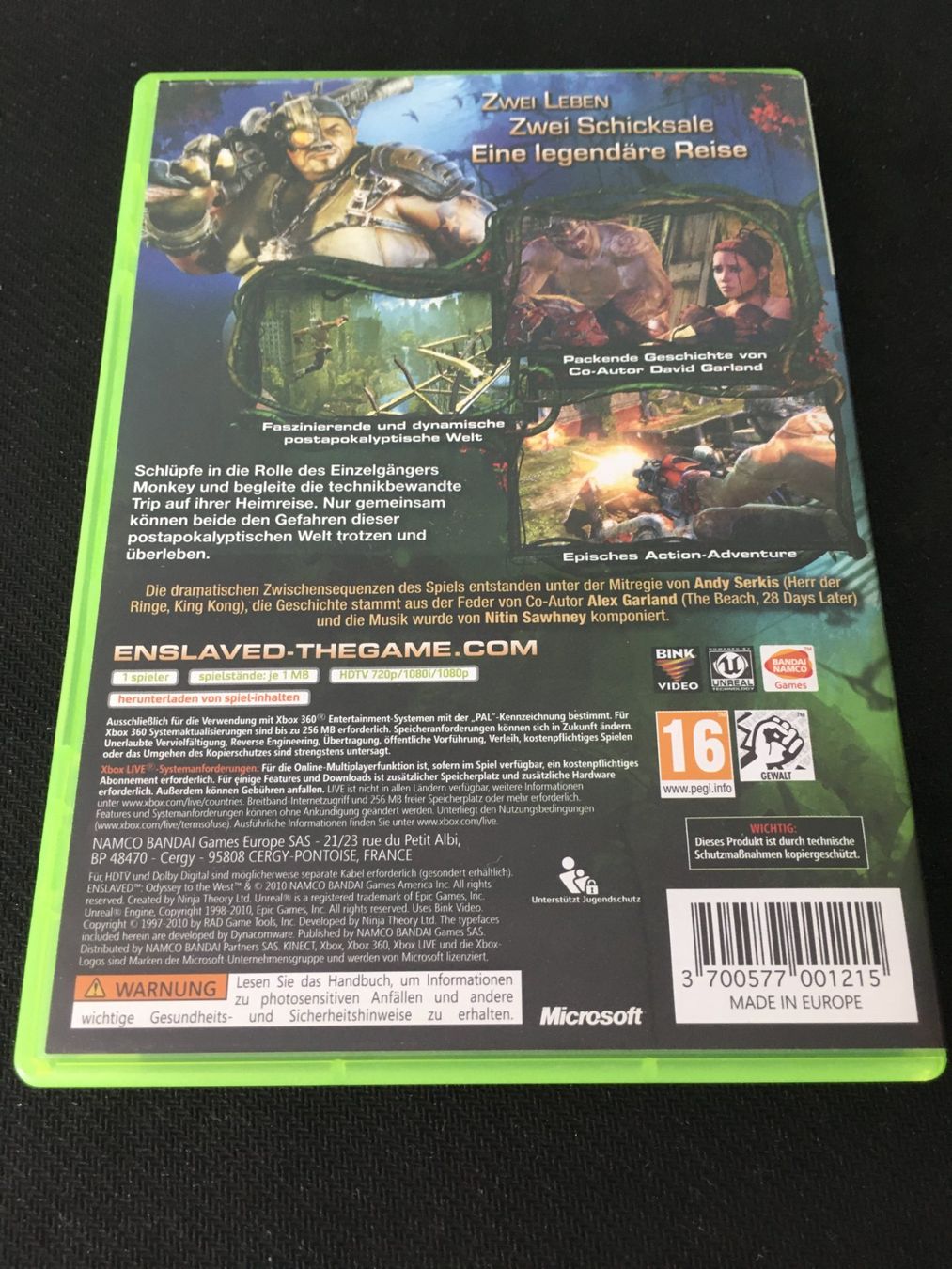 Microsoft Giochi: Enslaved für Xbox360 – Usato da St.Gallen venduto da Punktchen01 1