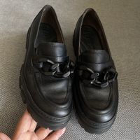 Paul green Leder loafers Ketten details gr. 5