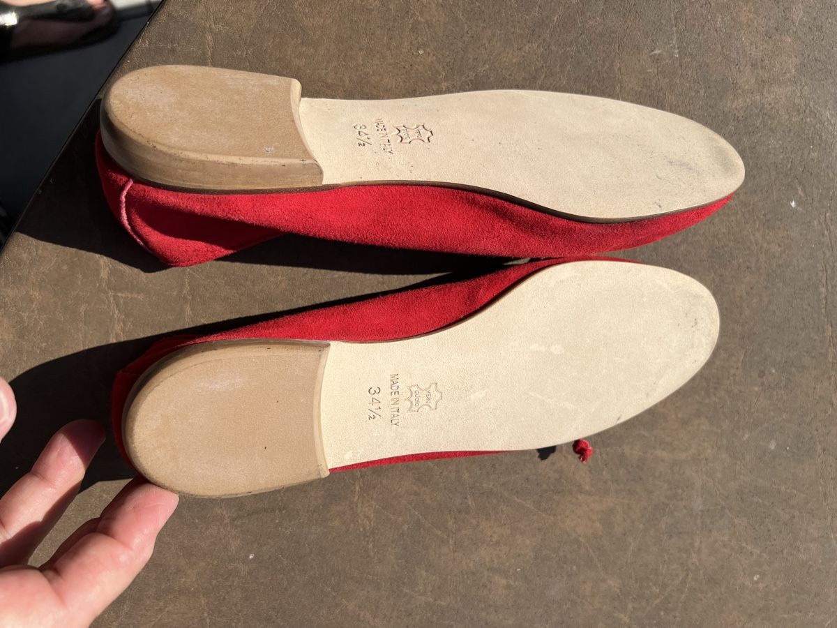 Scarpe da donna: Ballerina rot, 34.5 Marke Capriccio – Usato da Wolfwil venduto da Poulet60 1